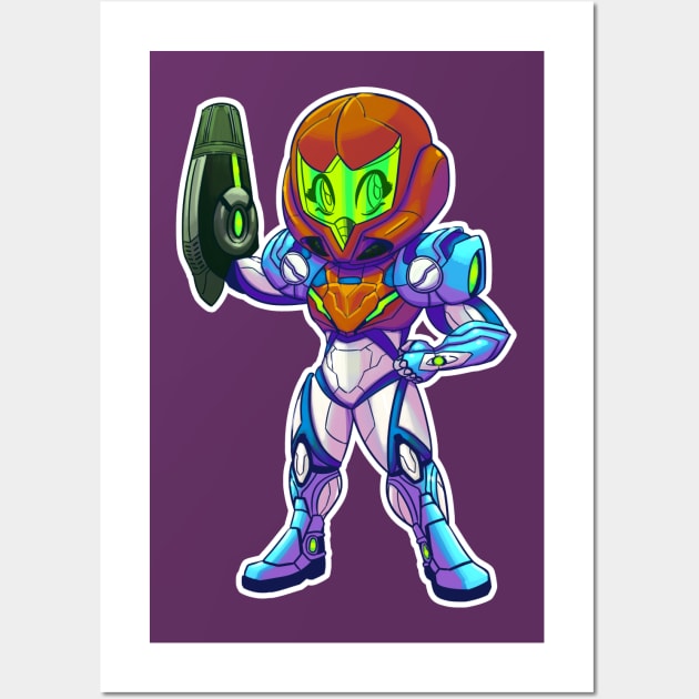 Chibi Dread Samus Wall Art by krls